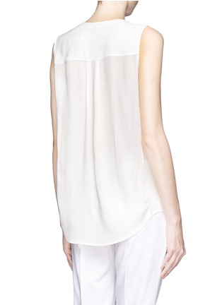 Back View - Click To Enlarge - VINCE - Silk crepe sleeveless blouse