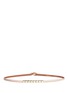 Main View - Click To Enlarge - MAISON BOINET - Round stud leather skinny belt