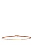 Main View - Click To Enlarge - MAISON BOINET - Glitter leather buckle skinny belt