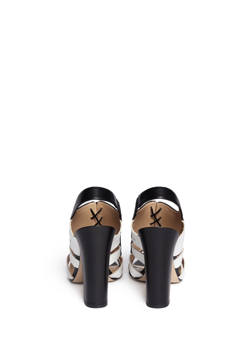 PAUL ANDREW 'Dimitros' Oxford Lace-Up Strappy Sandals