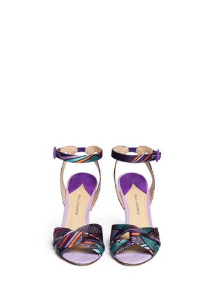 Figure View - Click To Enlarge - PAUL ANDREW - 'Wisteria' kaleidoscope print twist band sandals