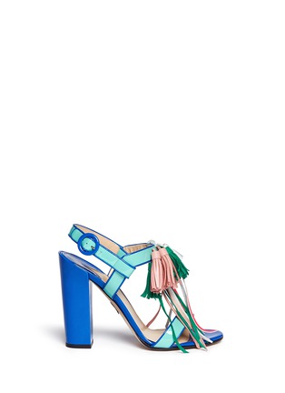 Main View - Click To Enlarge - PAUL ANDREW - 'Arta' tassle patent leather sandals