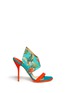 Main View - Click To Enlarge - PAUL ANDREW - 'Nya' floral print wing vamp mule sandals
