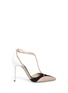 Main View - Click To Enlarge - RENÉ CAOVILLA - Karung leather strass T-strap pumps