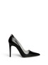 Main View - Click To Enlarge - RENÉ CAOVILLA - Strass spike leather pumps
