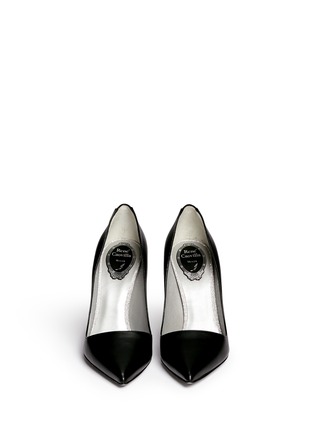 Figure View - Click To Enlarge - RENÉ CAOVILLA - Strass spike leather pumps