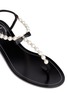 Detail View - Click To Enlarge - RENÉ CAOVILLA - Faux pearl strass T-strap sandals