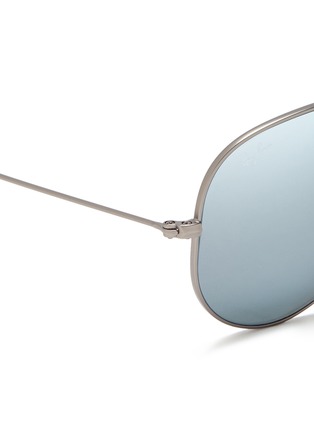 Detail View - Click To Enlarge - RAY-BAN - Aviator Large Metal' mirror sunglasses