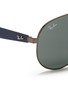 Detail View - Click To Enlarge - RAY-BAN - Titanium frame plastic temple aviator sunglasses