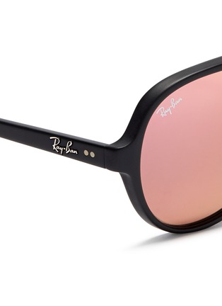 Detail View - Click To Enlarge - RAY-BAN - Acetate aviator mirror sunglasses