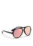 Figure View - Click To Enlarge - RAY-BAN - Acetate aviator mirror sunglasses