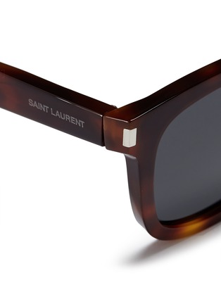 Detail View - Click To Enlarge - SAINT LAURENT - Tortoiseshell effect acetate sunglasses
