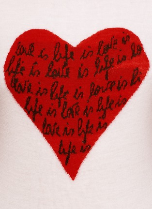 Detail View - Click To Enlarge - DIANE VON FURSTENBERG - 'Jillian' heart print sweater