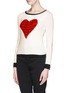 Front View - Click To Enlarge - DIANE VON FURSTENBERG - 'Jillian' heart print sweater