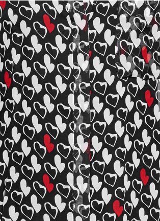 Detail View - Click To Enlarge - DIANE VON FURSTENBERG - 'Lorelei Two' heart print chiffon blouse