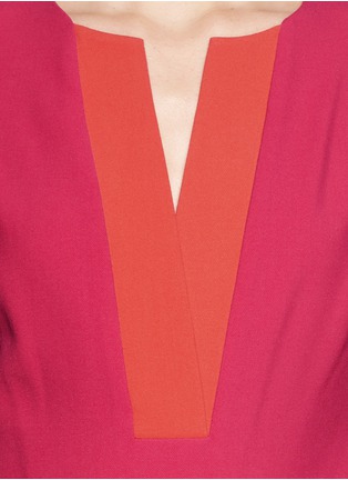 Detail View - Click To Enlarge - DIANE VON FURSTENBERG - 'Millie' colourblock stretch tunic dress