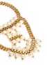 Detail View - Click To Enlarge - ELA STONE - 'Celia' box chain faux pearl tier necklace