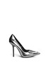 Main View - Click To Enlarge - ALICE & OLIVIA - 'Josie' face appliqué mirror leather pumps