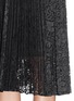 Detail View - Click To Enlarge - THEORY - 'Zeyn' plissé pleat guipure lace skirt