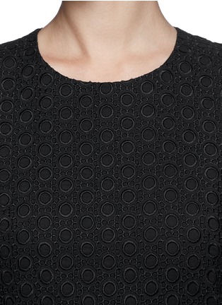 Detail View - Click To Enlarge - THEORY - 'Gwideen' eyelet lace twill dress