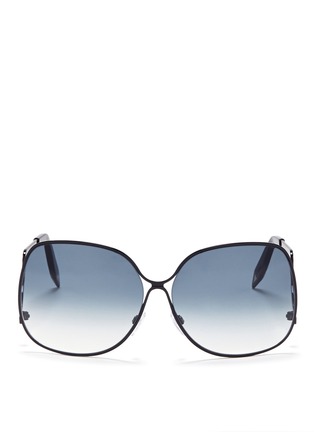 Main View - Click To Enlarge - VICTORIA BECKHAM - Oversized round frame sunglasses
