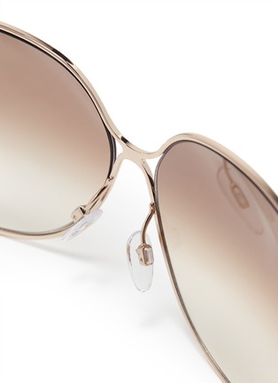Detail View - Click To Enlarge - VICTORIA BECKHAM - Oversized round frame sunglasses