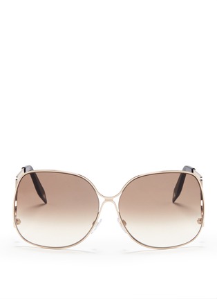 Main View - Click To Enlarge - VICTORIA BECKHAM - Oversized round frame sunglasses
