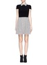 Main View - Click To Enlarge - ALICE & OLIVIA - Charlotte tweed collar and skirt cotton-blend dress