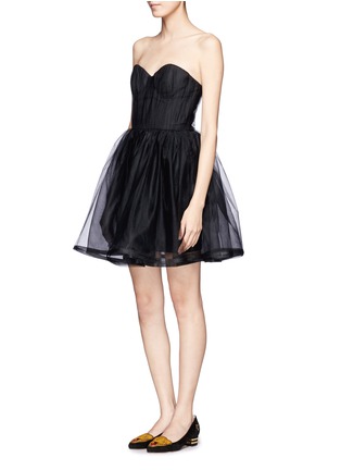 Front View - Click To Enlarge - ALICE & OLIVIA - Landi strapless pouf dress