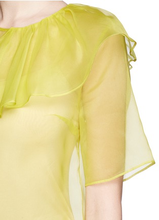 Detail View - Click To Enlarge - MSGM - Side bow organza top