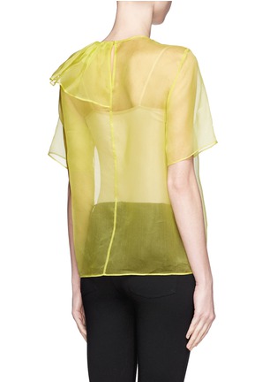 Back View - Click To Enlarge - MSGM - Side bow organza top