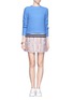 Figure View - Click To Enlarge - MSGM - Multi-coloured tweed skirt