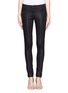 Main View - Click To Enlarge - J BRAND - Super Skinny lacquered black jeans