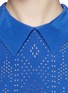 Detail View - Click To Enlarge - EQUIPMENT - Elliot perforated sleeveless silk shirt