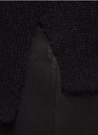 Detail View - Click To Enlarge - WHISTLES - Mohair-blend turtleneck sweater