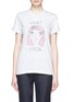 Main View - Click To Enlarge - MARKUS LUPFER - 'Whatever' sequin and face print T-shirt