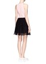 Back View - Click To Enlarge - MSGM - Mesh and lace dress