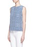 Front View - Click To Enlarge - EQUIPMENT - Reagan dot print sleeveless blouse