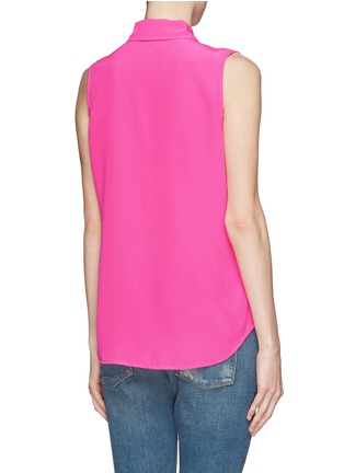 Back View - Click To Enlarge - EQUIPMENT - Colleen sleeveless silk shirt