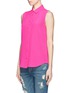 Front View - Click To Enlarge - EQUIPMENT - Colleen sleeveless silk shirt