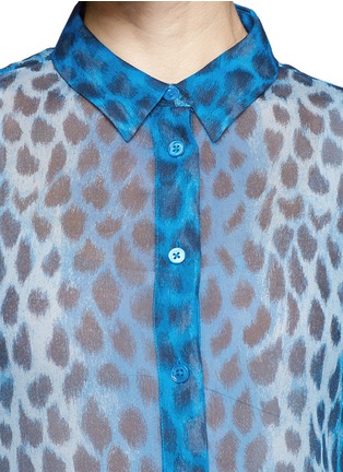 Detail View - Click To Enlarge - EQUIPMENT - Audrey leopard print silk shirt