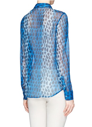 Back View - Click To Enlarge - EQUIPMENT - Audrey leopard print silk shirt