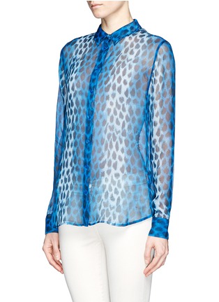 Front View - Click To Enlarge - EQUIPMENT - Audrey leopard print silk shirt