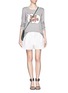 Figure View - Click To Enlarge - MARKUS LUPFER - Natalie 'Hey Boys' intarsia sweater
