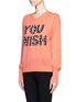 Front View - Click To Enlarge - MARKUS LUPFER - Joey ' You Wish' intarsia sweater