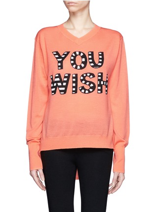 Main View - Click To Enlarge - MARKUS LUPFER - Joey ' You Wish' intarsia sweater