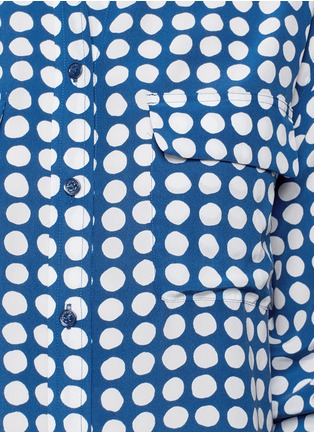 Detail View - Click To Enlarge - EQUIPMENT - Signature dot print silk shirt