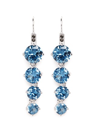Main View - Click To Enlarge - CZ BY KENNETH JAY LANE - Round cut cubic zirconia drop earrings