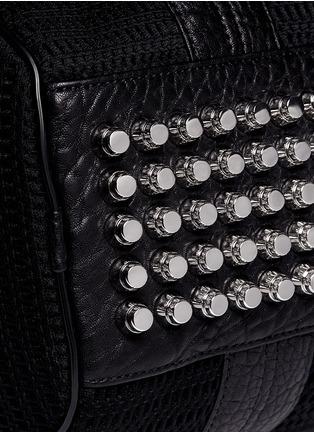 Detail View - Click To Enlarge - ALEXANDER WANG - Rocco stud base mesh leather duffle bag