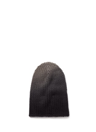 Figure View - Click To Enlarge - ARMAND DIRADOURIAN - Ombré rib knit cashmere beanie